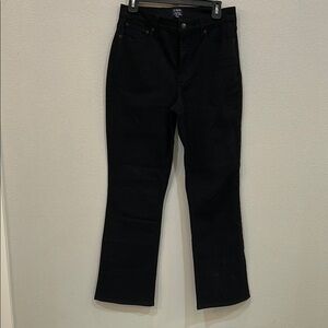 Black Straight-Leg Jeans
